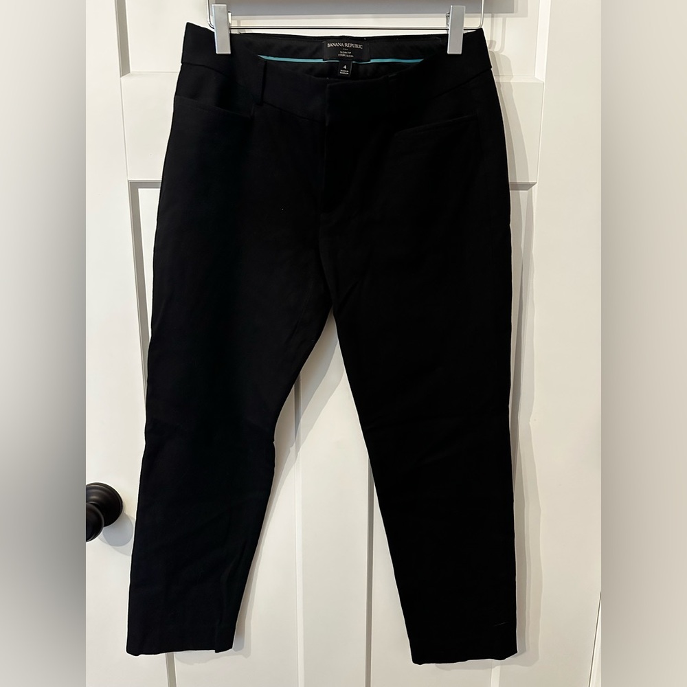 Banana Republic Black Cropped Dress Pants